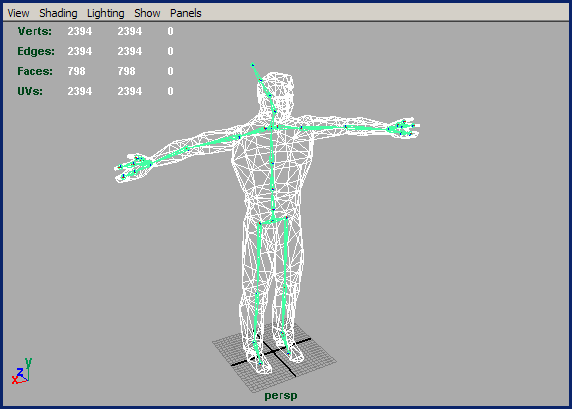 Select all meshes and joints